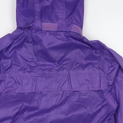 Regatta Girls Purple Rain Coat Jacket Size 9-10 Years Zip