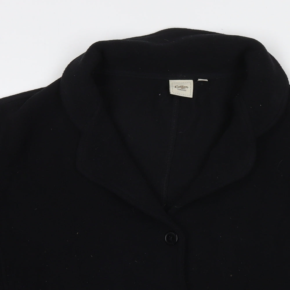 Cotton Traders Womens Black Jacket Blazer Size 20 Button