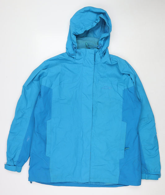 Mountain Life Womens Blue Jacket Size 20 Zip - Technical