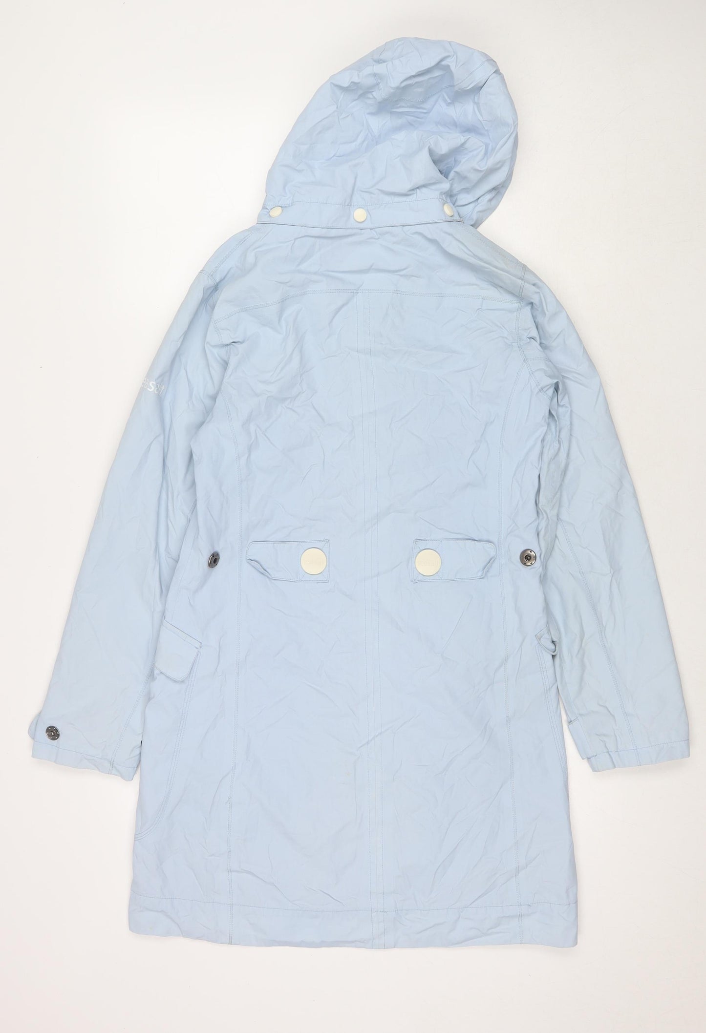 Seasalt Womens Blue Parka Jacket Size 8 Zip