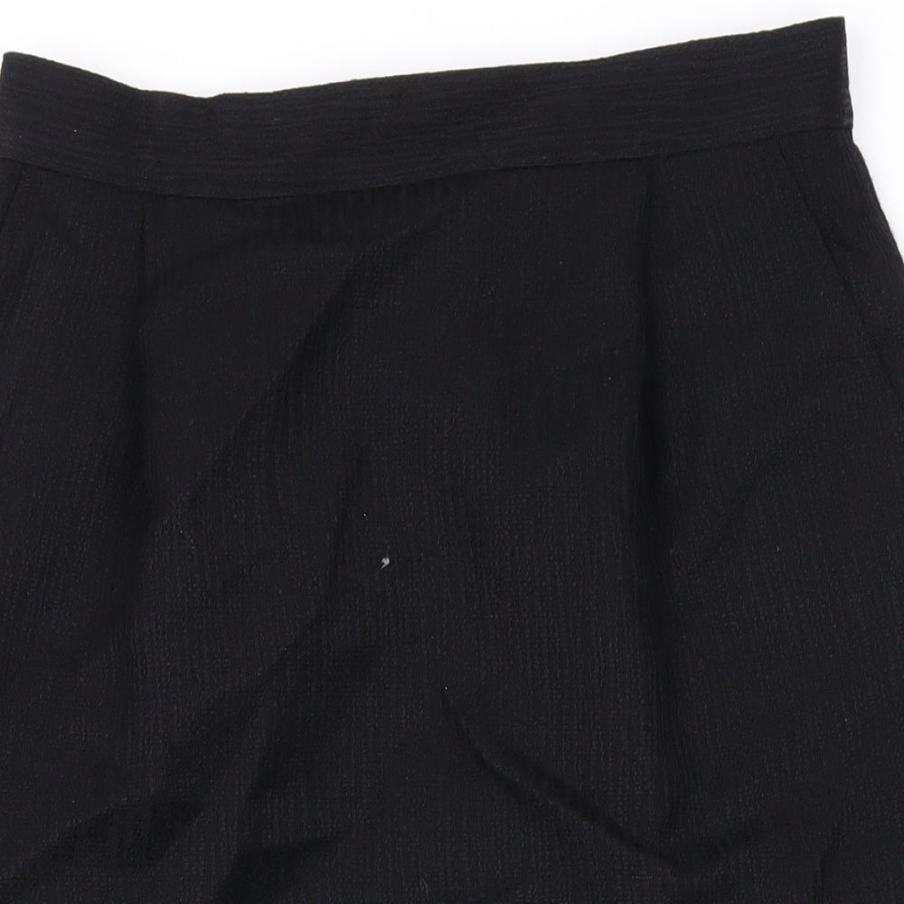 Windsmoor Womens Black Wool Straight & Pencil Skirt Size 12 Zip