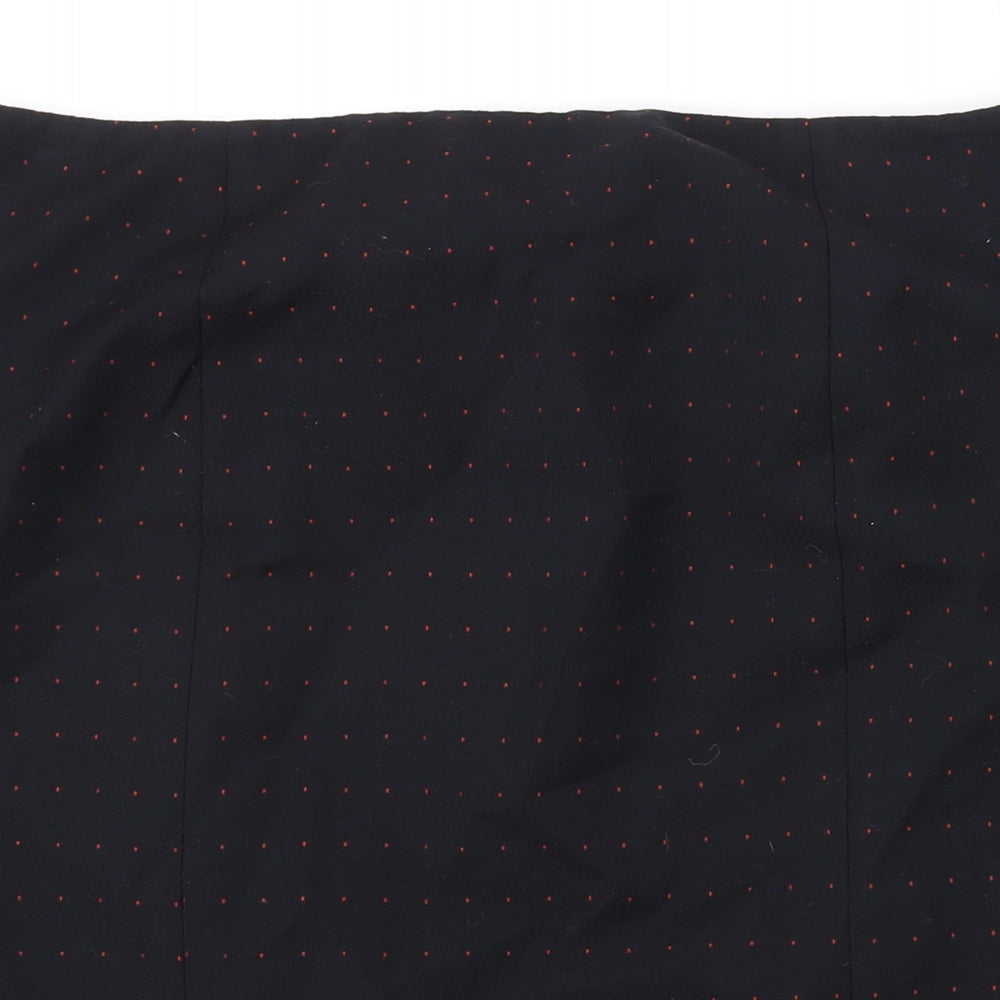 French Connection Womens Black Polka Dot Wool Mini Skirt Size 12 Zip