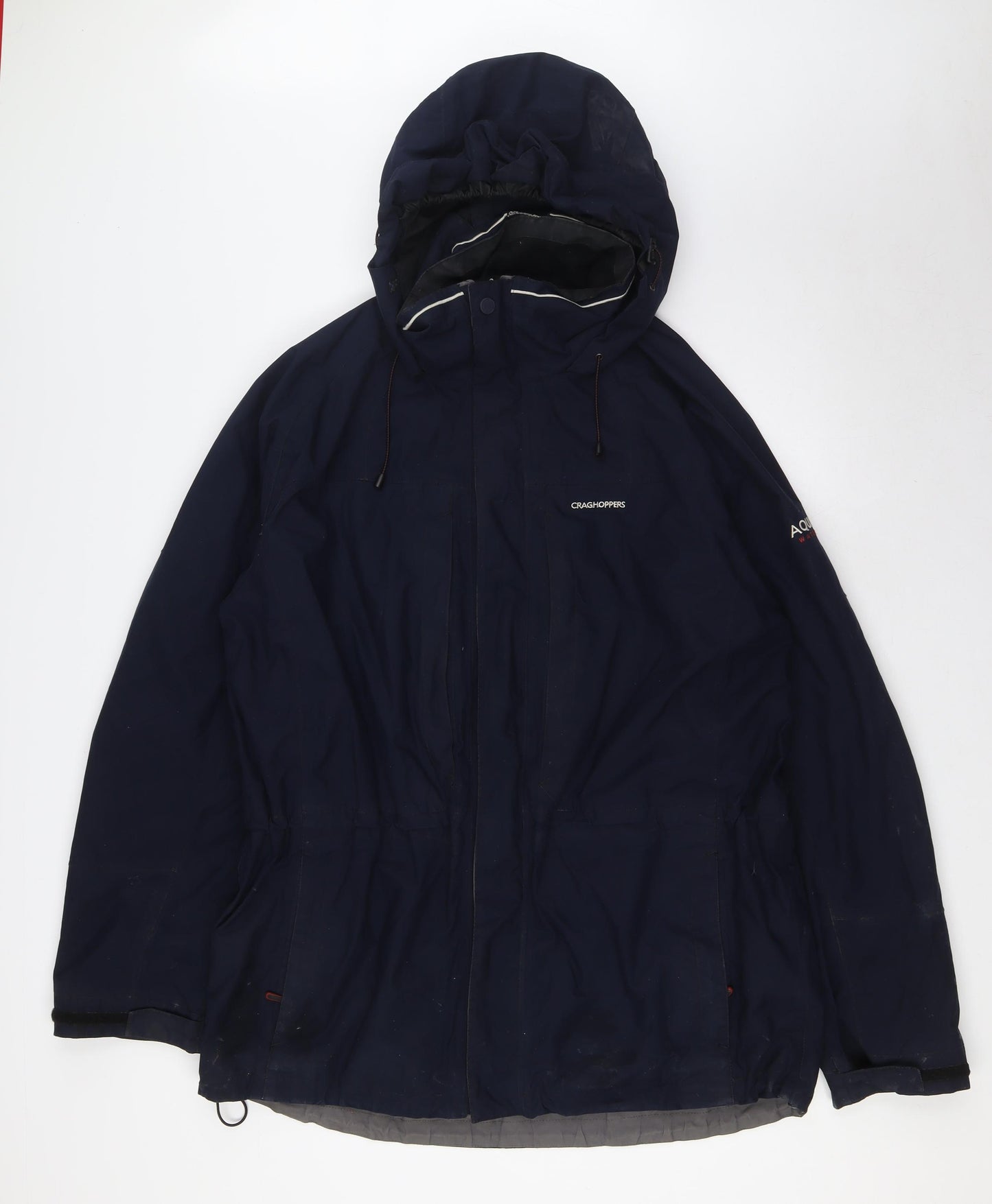 Craghoppers Mens Blue Jacket Size L Zip - Waterproof , Windproof, Breathable