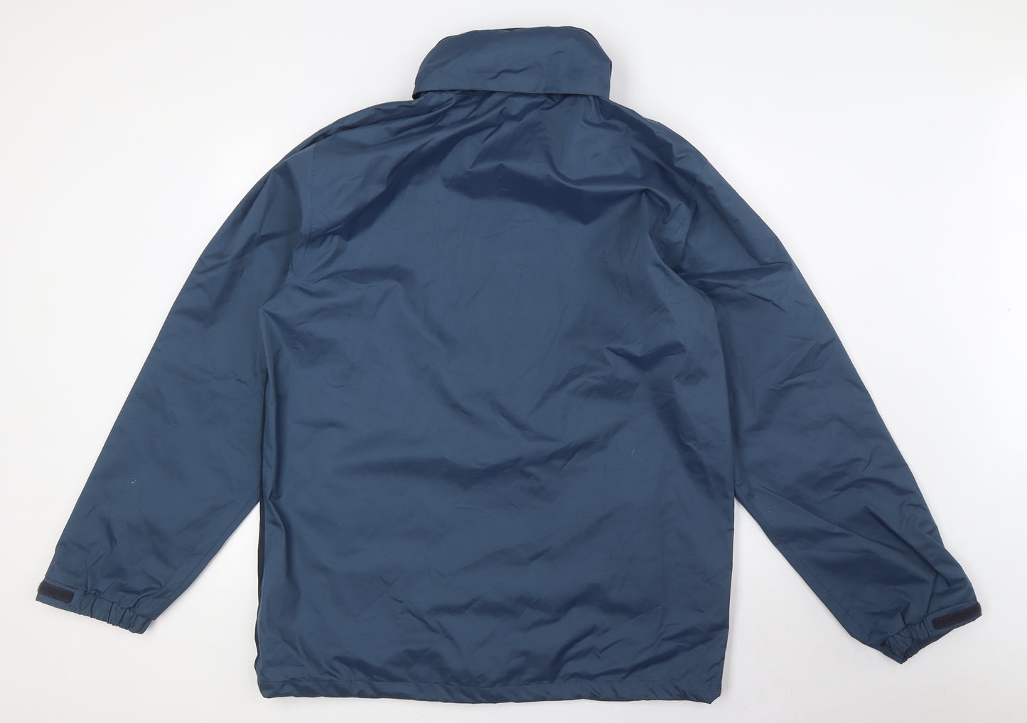 Regatta Mens Blue Rain Coat Jacket Size L Zip