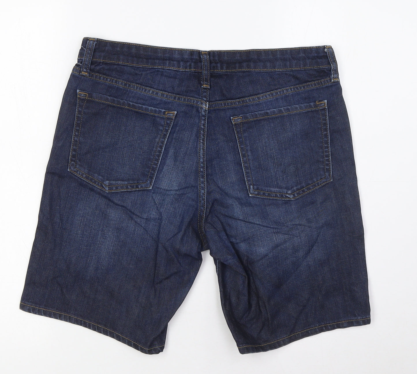 Gap Womens Blue Cotton Bermuda Shorts Size 10 L8 in Regular Zip