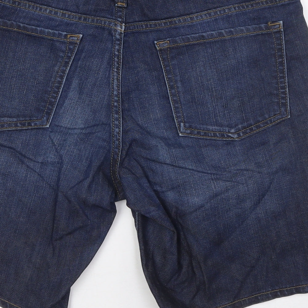 Gap Womens Blue Cotton Bermuda Shorts Size 10 L8 in Regular Zip