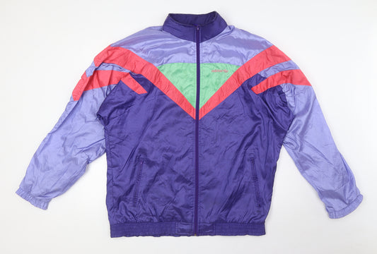 adidas Mens Multicoloured Jacket Size L Zip - Vintage