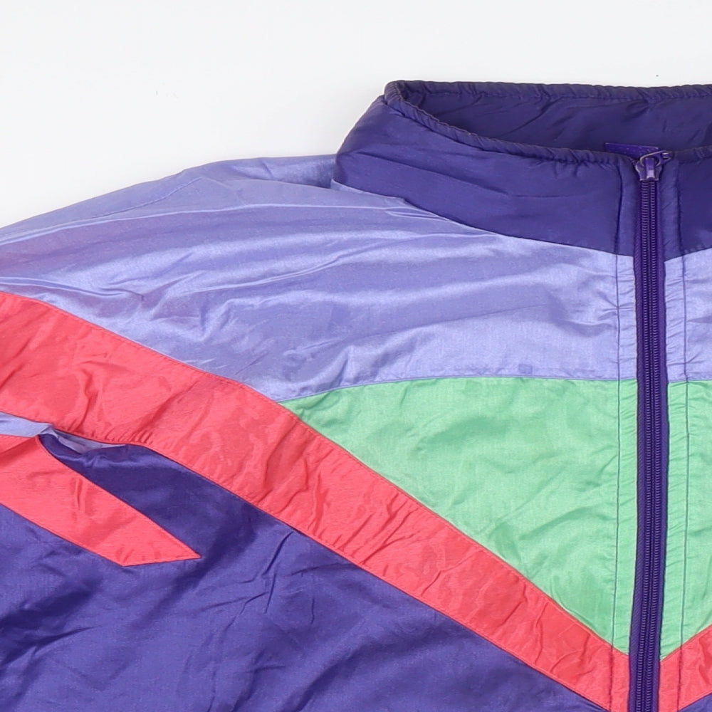 adidas Mens Multicoloured Jacket Size L Zip - Vintage