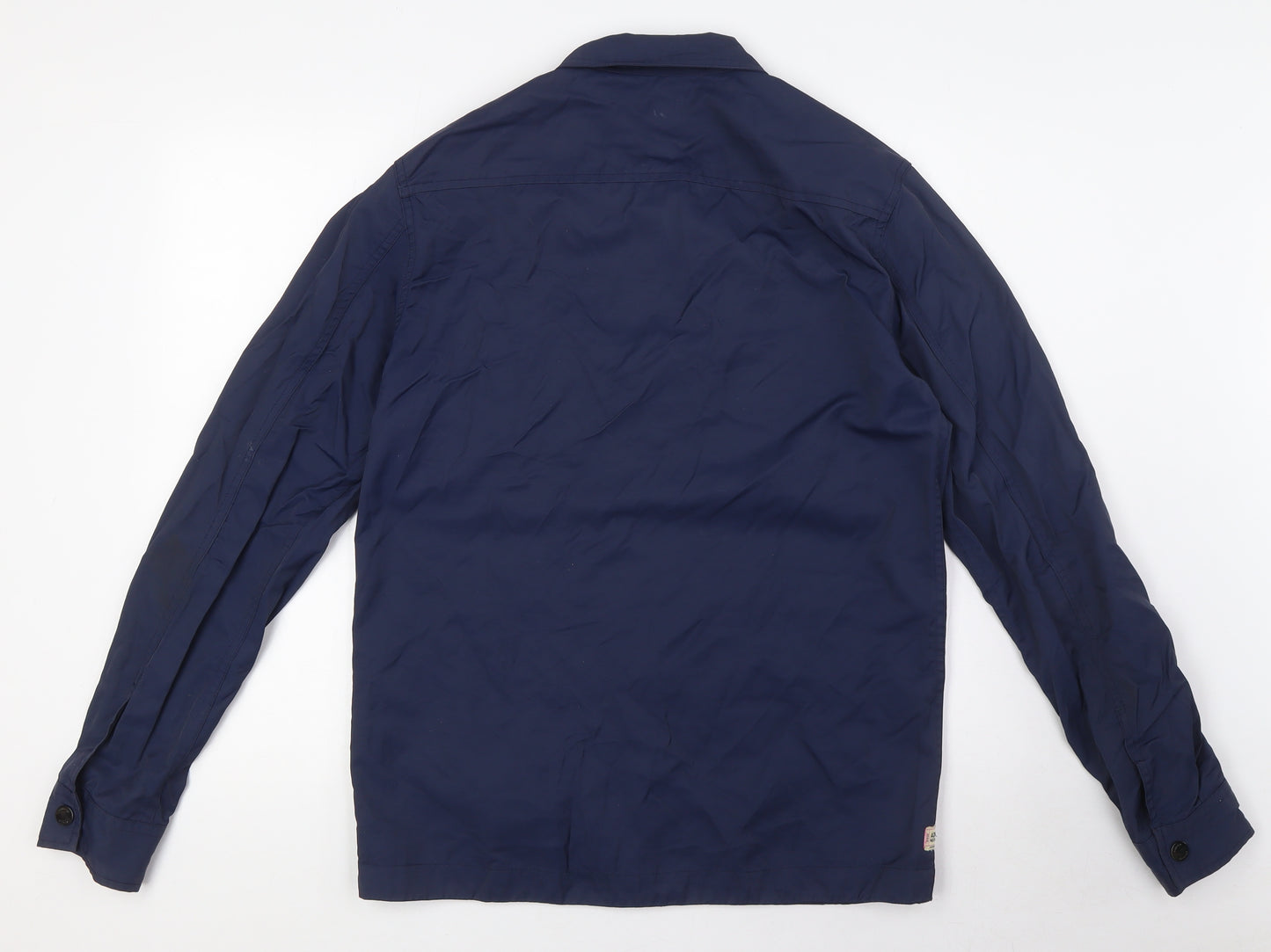 Weekend Offender Mens Blue Windbreaker Jacket Size S Snap