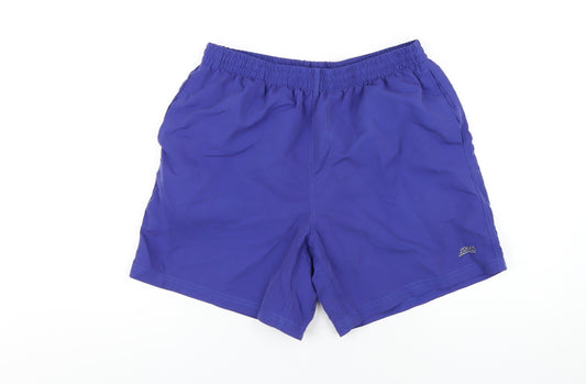 Zoggs Mens Blue Polyester Bermuda Shorts Size M Regular Drawstring - Swim Shorts