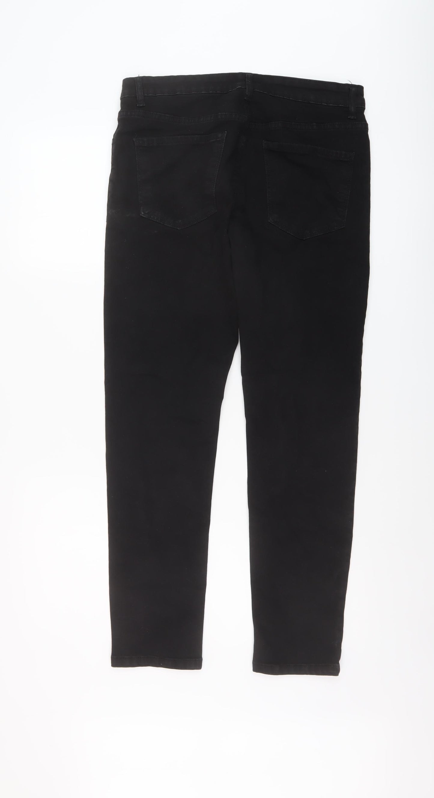 Denim & Co. Mens Black Cotton Skinny Jeans Size 30 in L30 in Regular Button