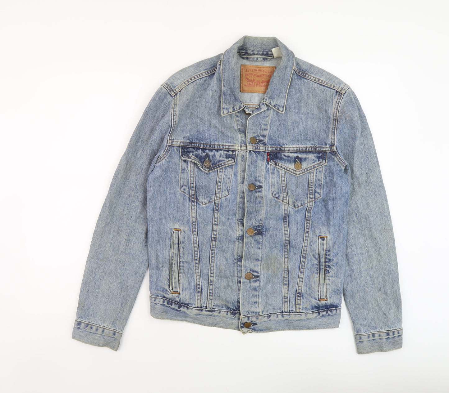 Levi's Mens Blue Jacket Size S Button - Vintage