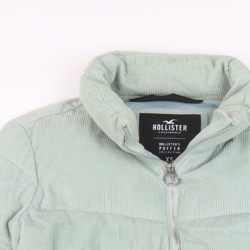 Hollister Womens Green Jacket Size XS Zip