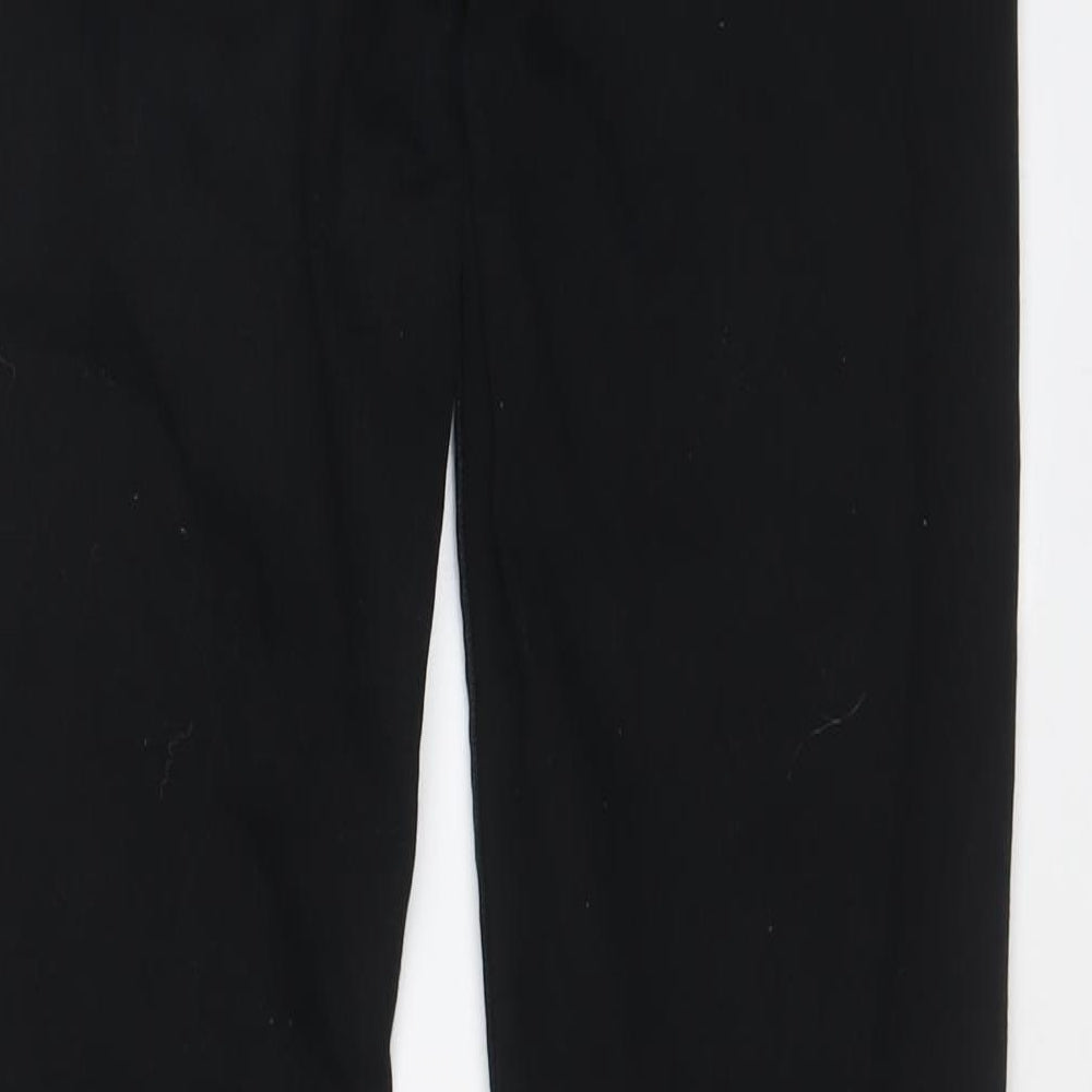 Denim & Co. Mens Black Cotton Straight Jeans Size 30 in L32 in Slim Zip