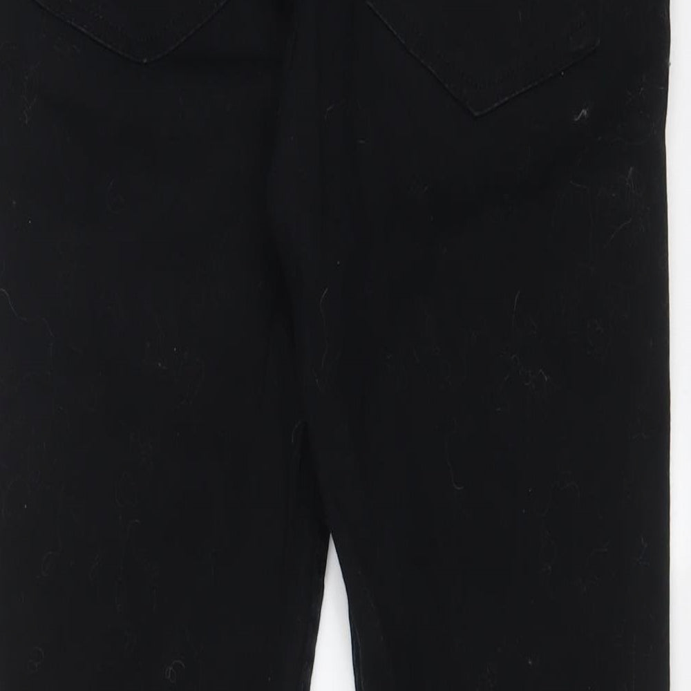 Denim & Co. Mens Black Cotton Straight Jeans Size 30 in L32 in Slim Zip