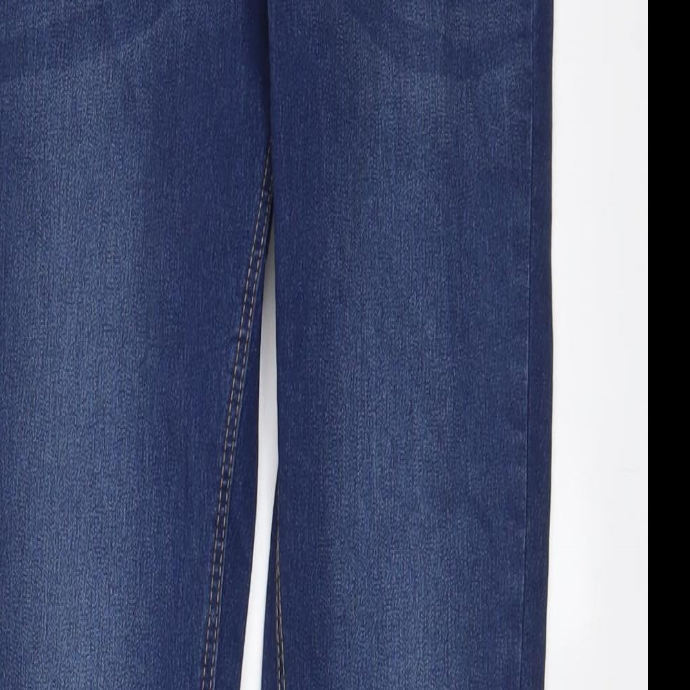 George Womens Blue Cotton Skinny Jeans Size 8 L27 in Regular Zip