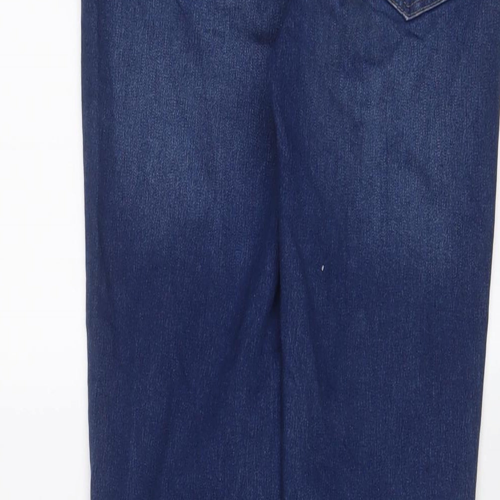 George Womens Blue Cotton Skinny Jeans Size 8 L27 in Regular Zip