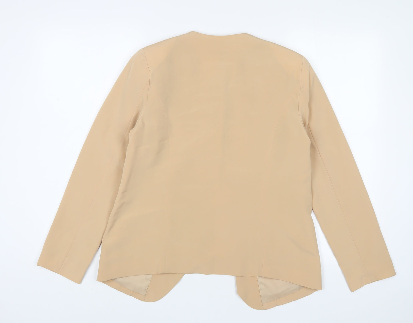 Oasis Womens Beige Jacket Blazer Size 10 - Open