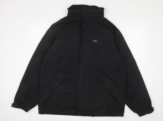 Trespass Mens Black Jacket Coat Size L Zip - Zip Pockets