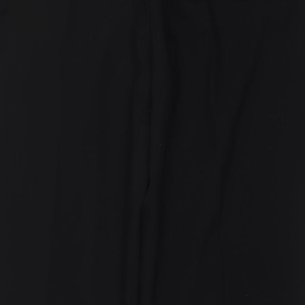 Bonmarché Womens Black Polyester Trousers Size 14 L26 in Regular