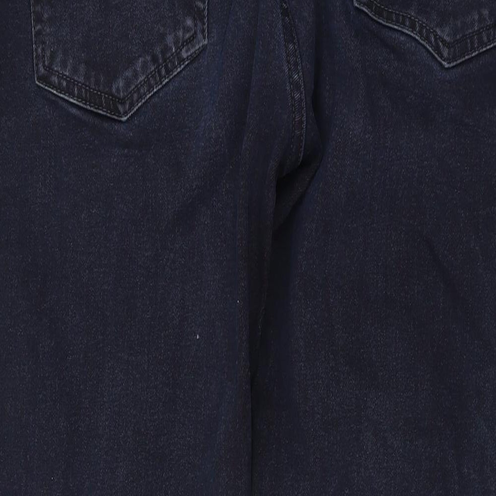 NEXT Mens Blue Cotton Straight Jeans Size 32 in L30 in Regular Zip