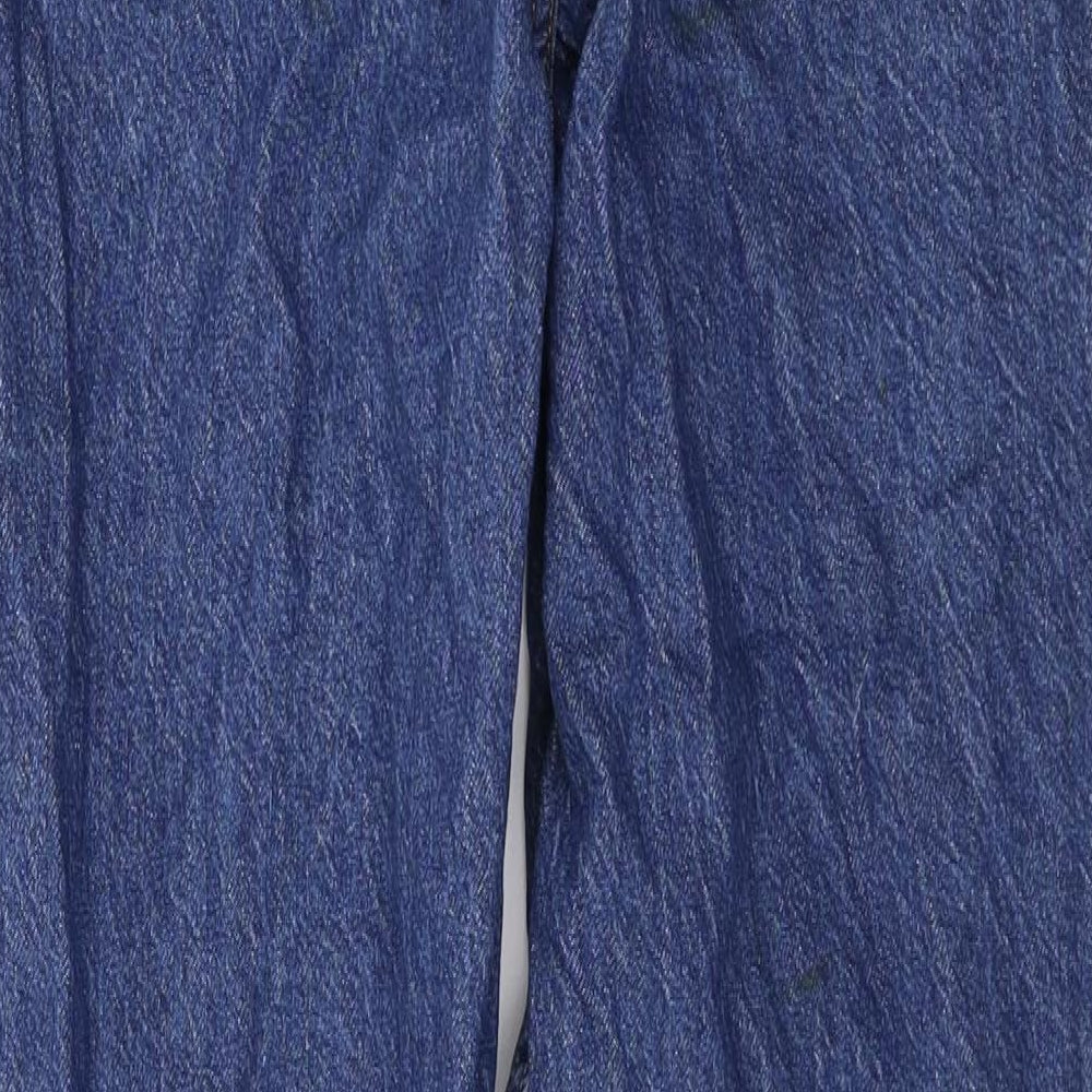 Denim & Co. Womens Blue Cotton Skinny Jeans Size 10 L26 in Regular Zip