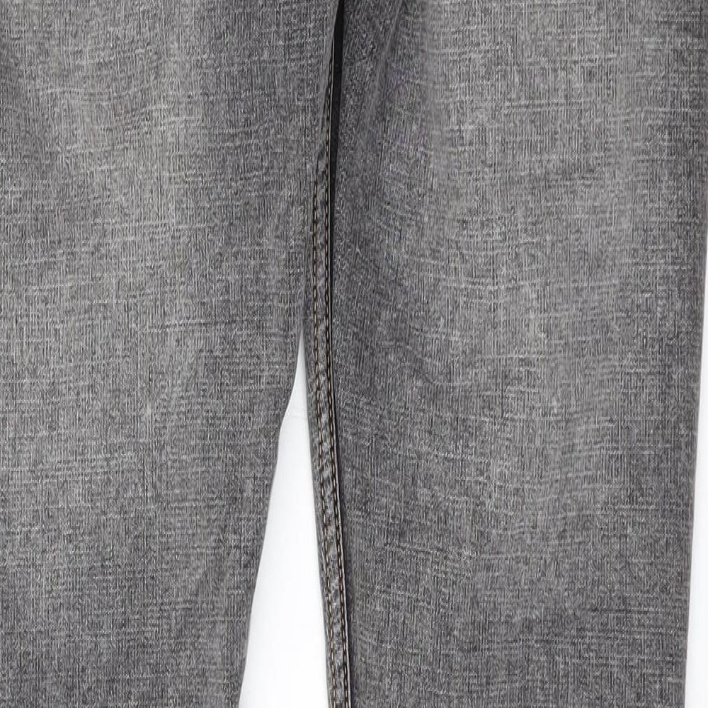 Mbrella Mens Grey Cotton Skinny Jeans Size 30 in L30 in Regular Zip