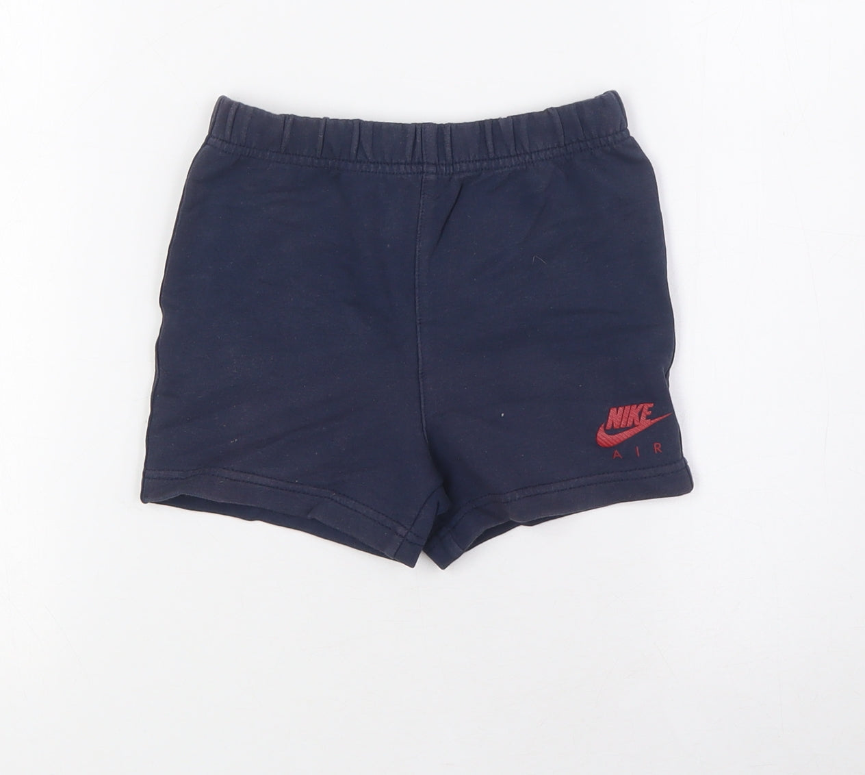 Nike Air Boys Blue Cotton Bermuda Shorts Size 2-3 Years Regular - Waist 10inc Inside Leg 2.5inc