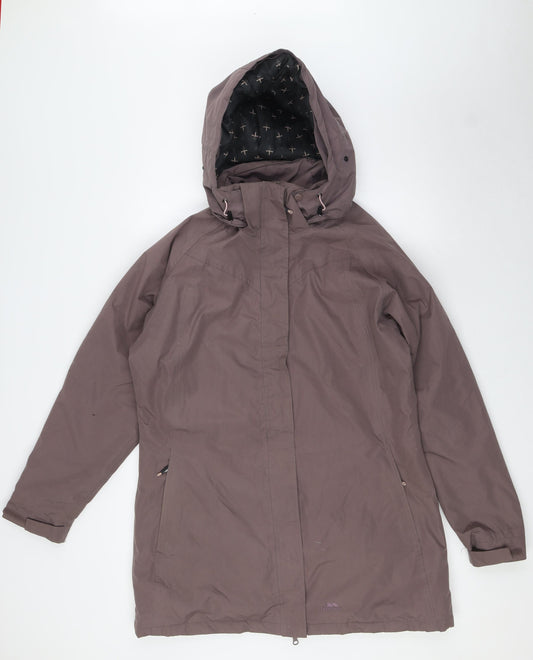 Trespass Womens Brown Jacket Size L Zip - Waterproof Windproof