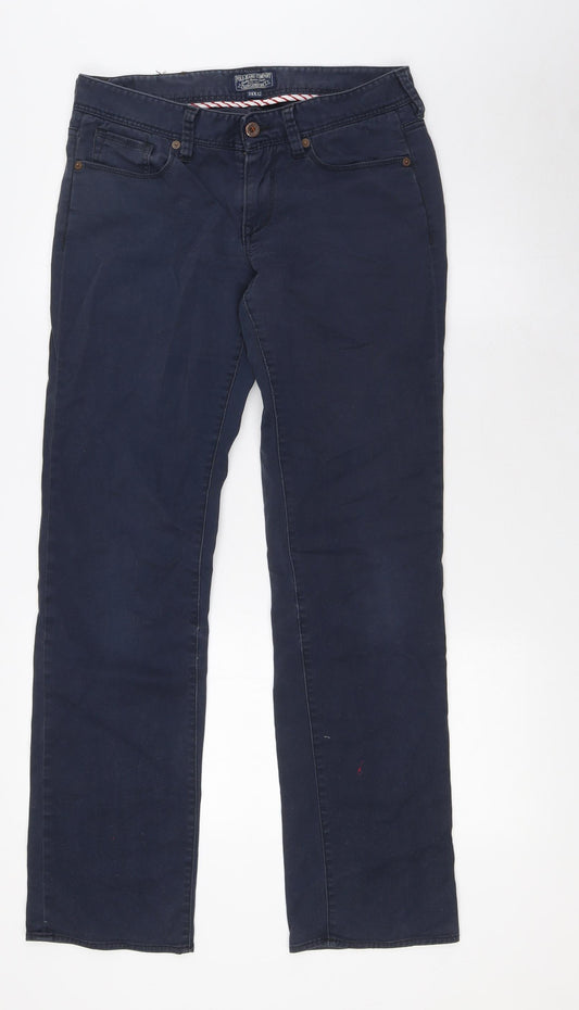 Polo Jeans Mens Blue Cotton Straight Jeans Size 28 in L32 in Regular Zip