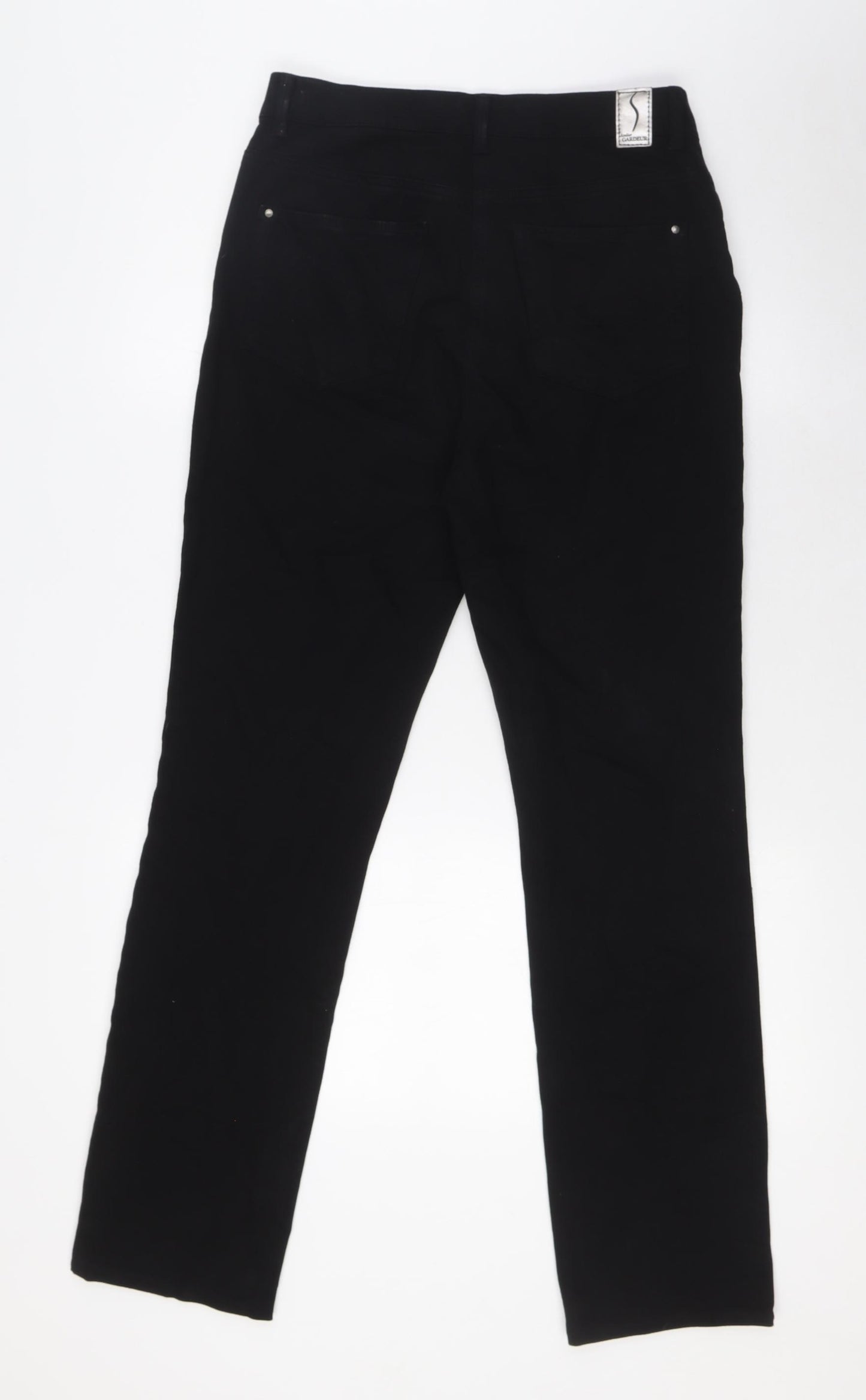 GARDEUR Mens Black Cotton Straight Jeans Size 36 in L31 in Regular Zip