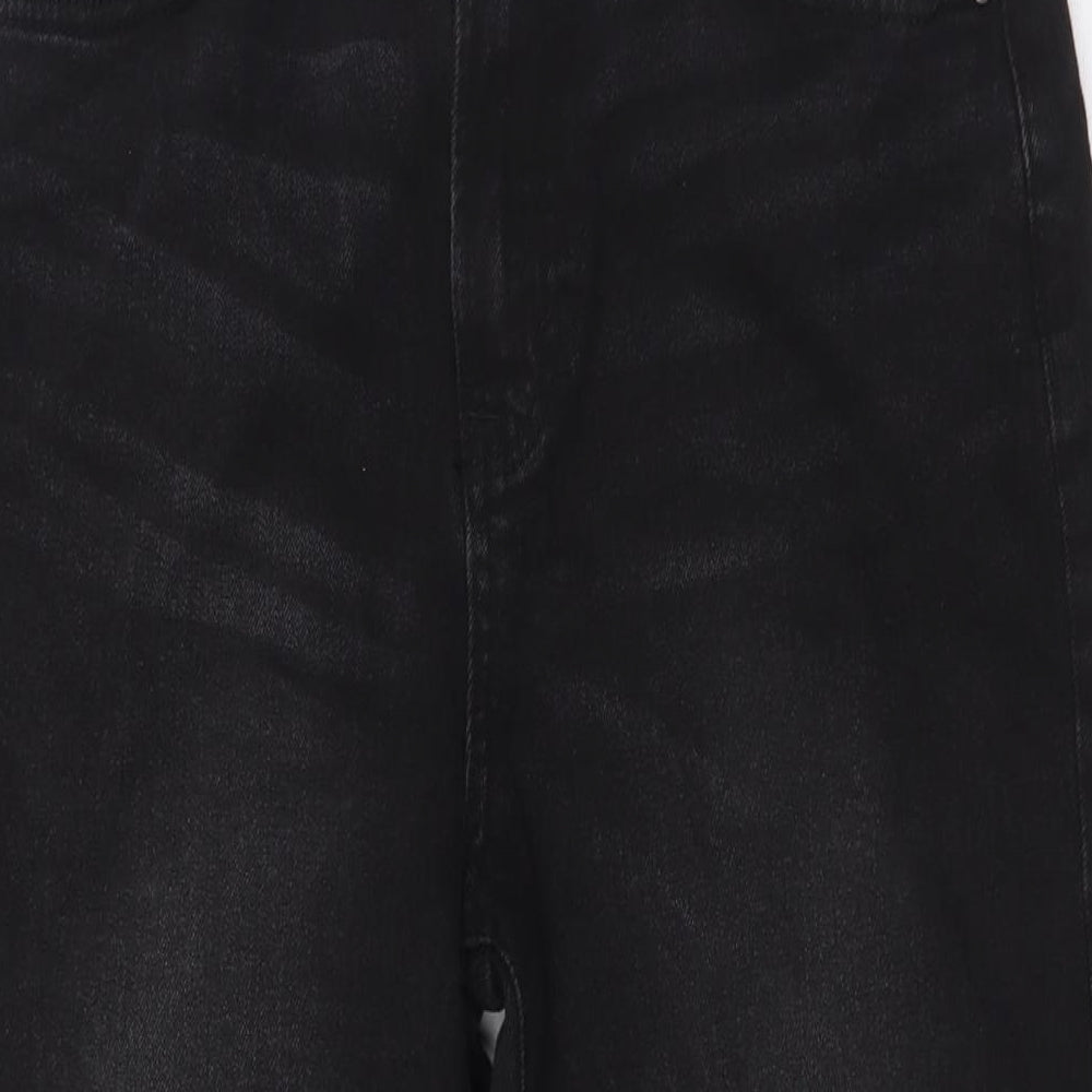 Pep&Co Womens Black Cotton Mom Jeans Size 12 L29 in Regular Zip