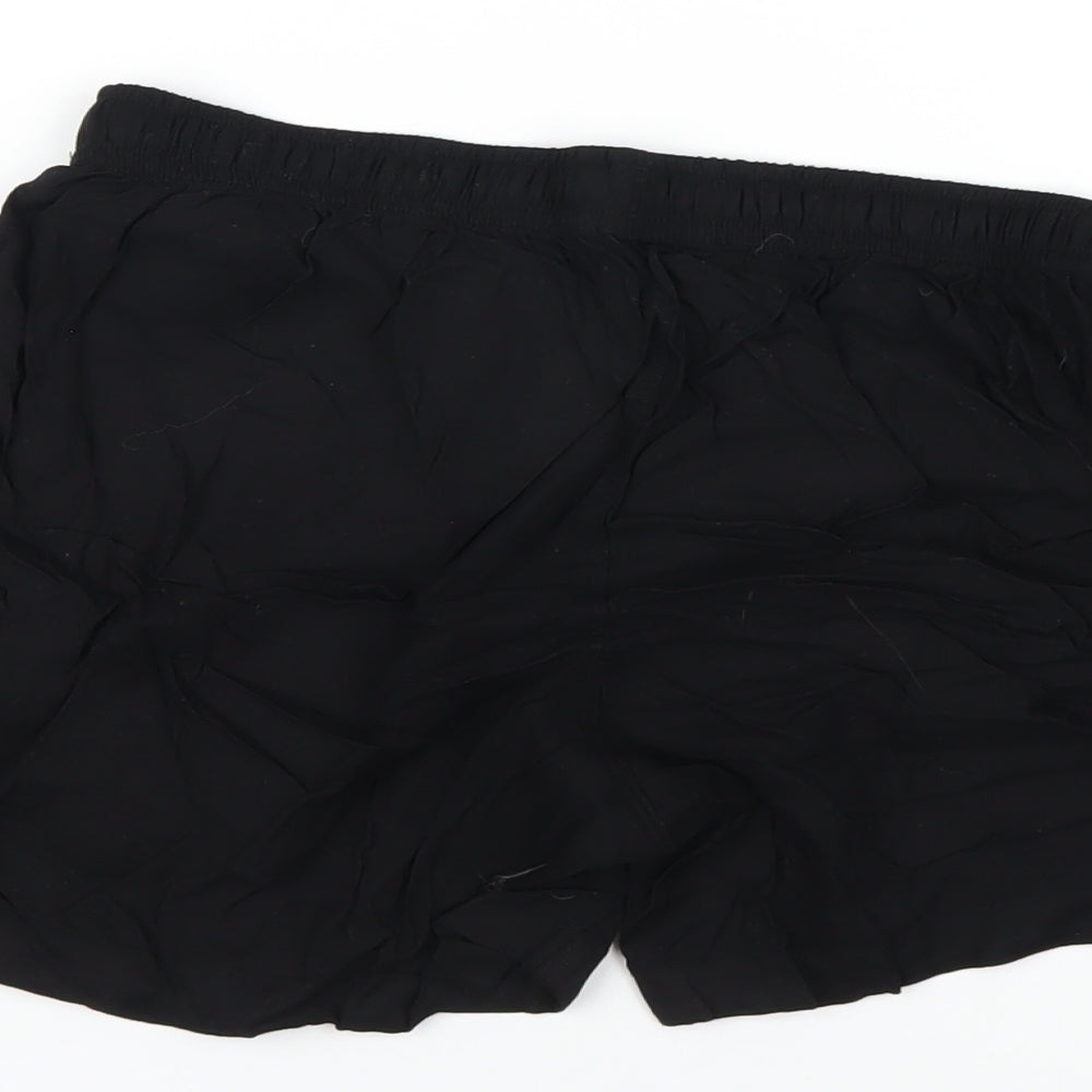 Uniqlo Womens Black Viscose Basic Shorts Size S Regular Pull On