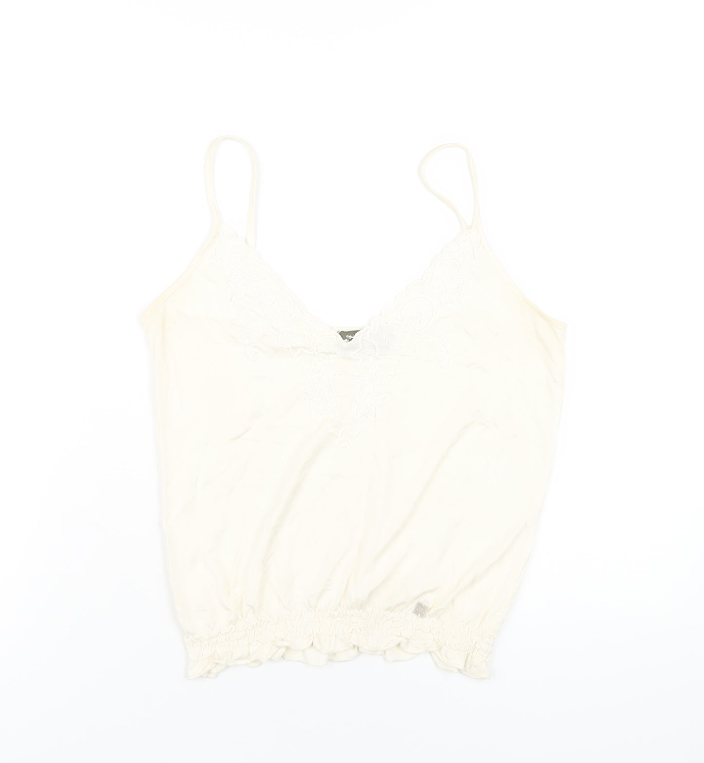 Ted Baker Womens Ivory Polyester Camisole T-Shirt Size 12 V-Neck