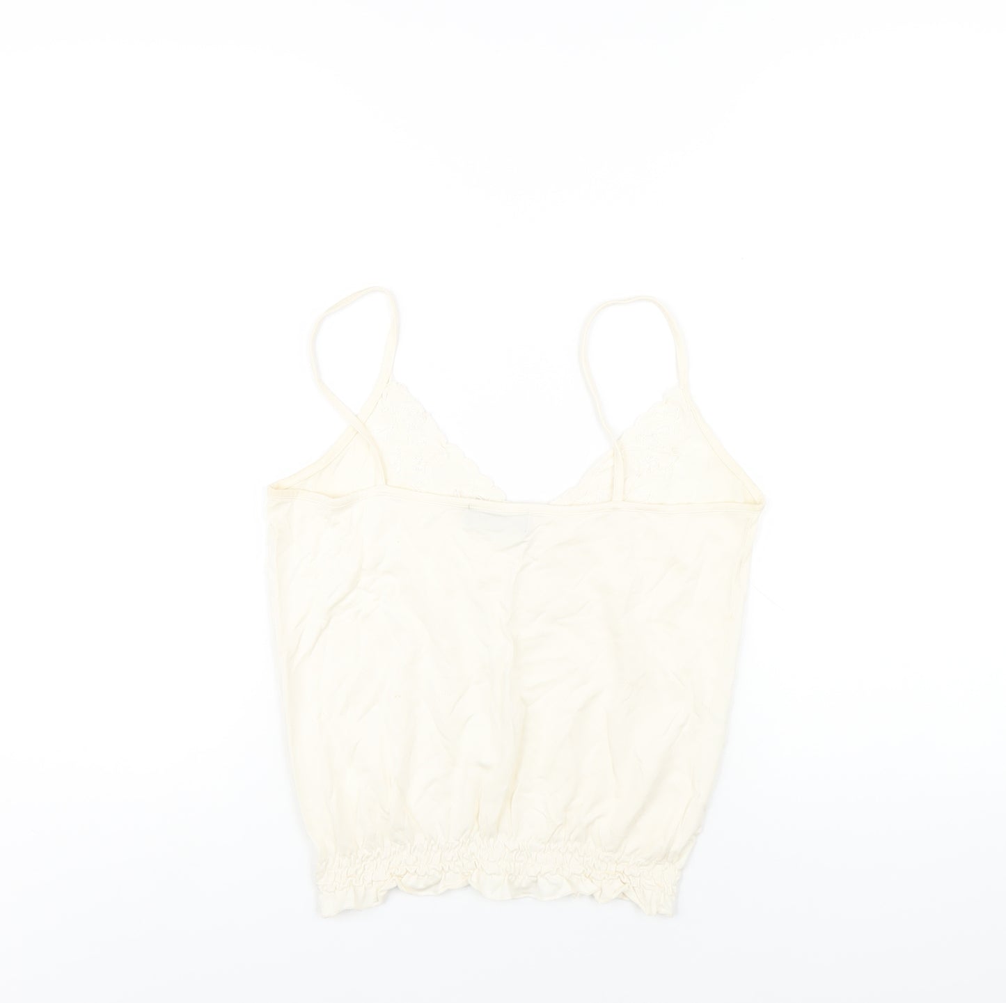 Ted Baker Womens Ivory Polyester Camisole T-Shirt Size 12 V-Neck