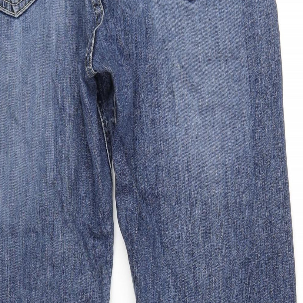 Levi's Mens Blue Cotton Straight Jeans Size 32 in L30 in Regular Zip