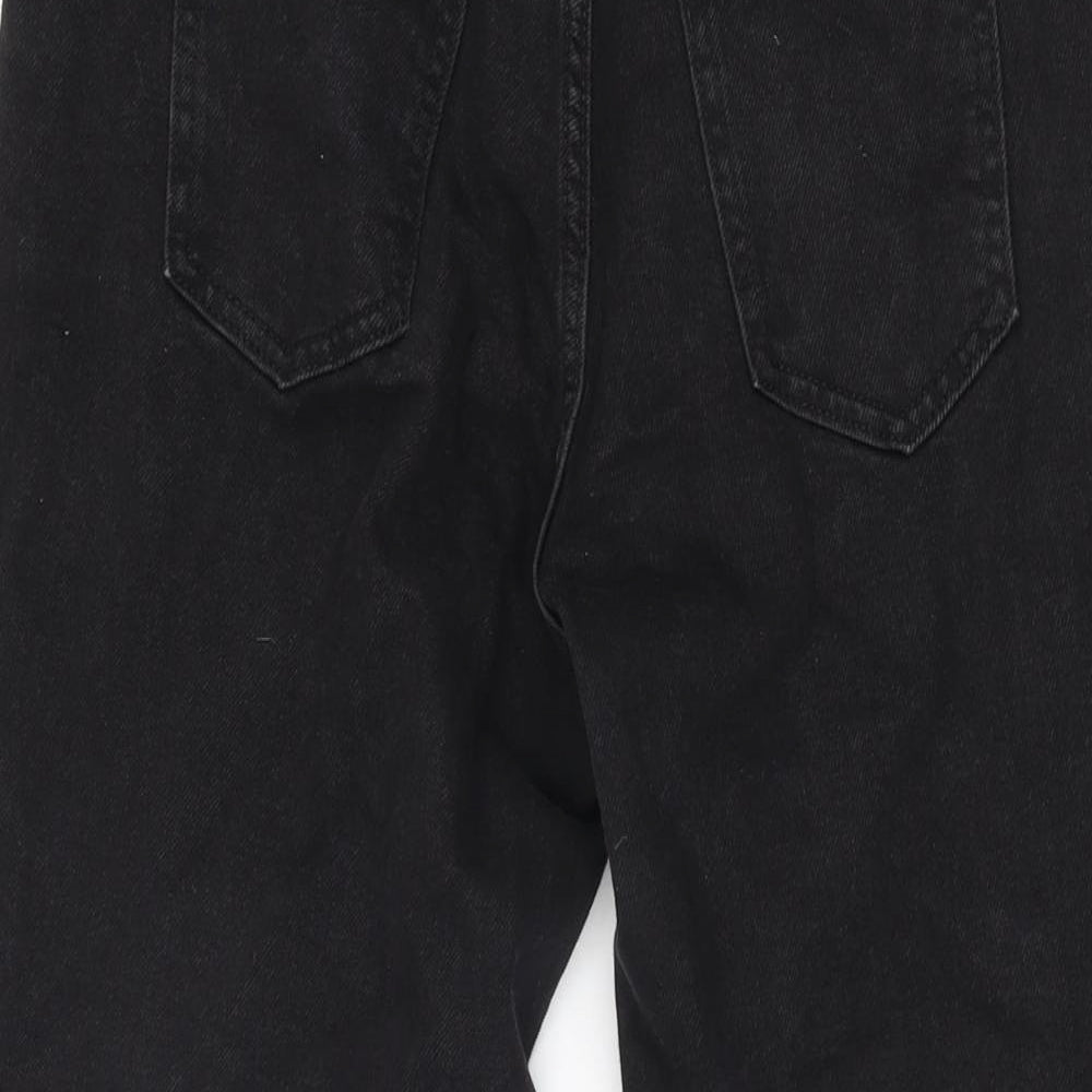 F&F Womens Black Cotton Skinny Jeans Size 8 L27 in Regular Zip