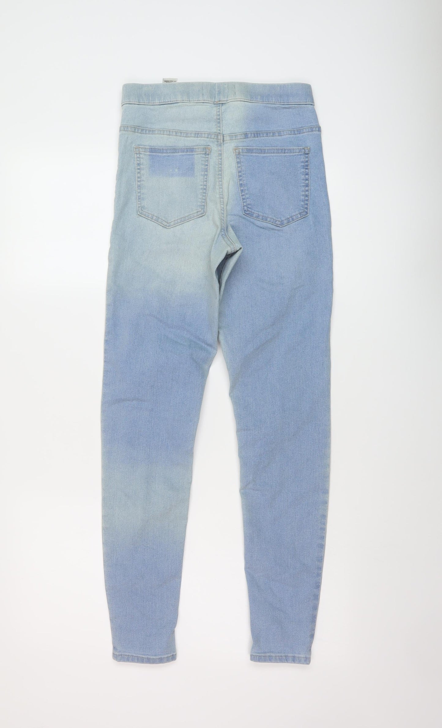 Marks and Spencer Womens Blue Cotton Jegging Jeans Size 8 L28 in Regular