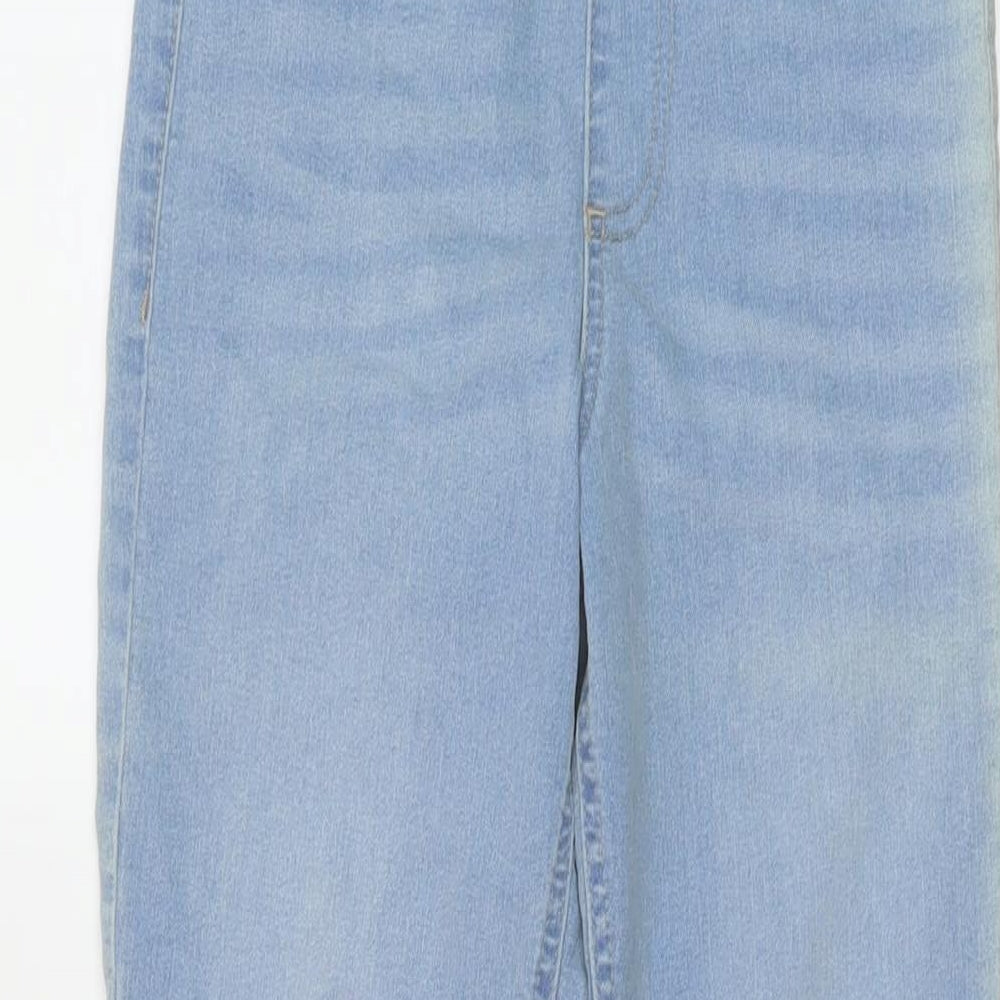 Marks and Spencer Womens Blue Cotton Jegging Jeans Size 8 L28 in Regular