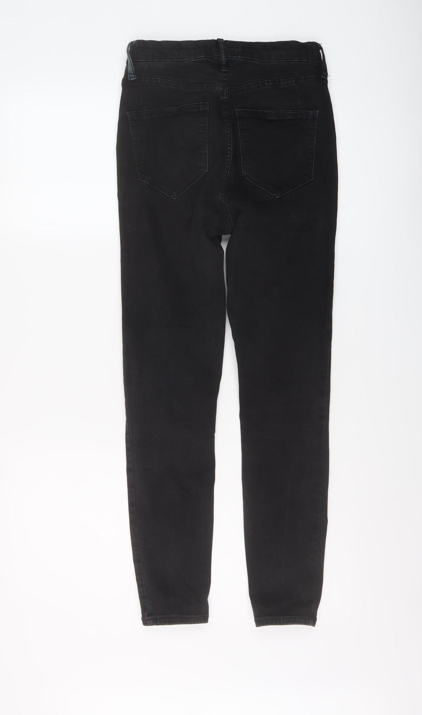 River Island Womens Black Cotton Skinny Jeans Size 8 L26 in Regular Button