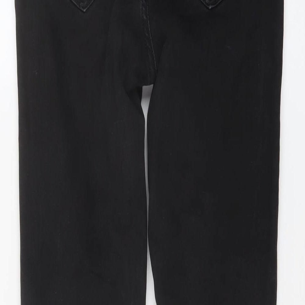 River Island Womens Black Cotton Skinny Jeans Size 8 L26 in Regular Button