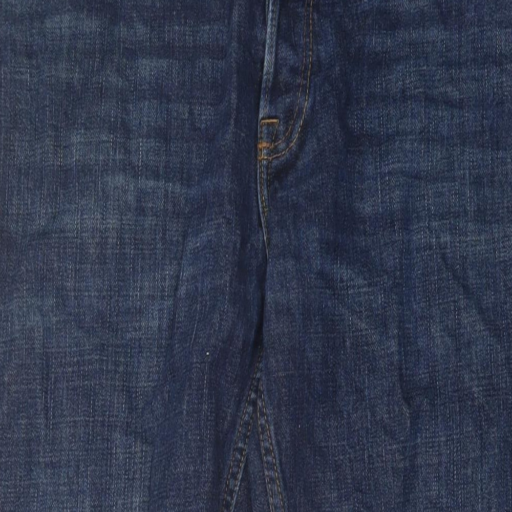 Hollister Mens Blue Cotton Straight Jeans Size 36 in L32 in Regular Button