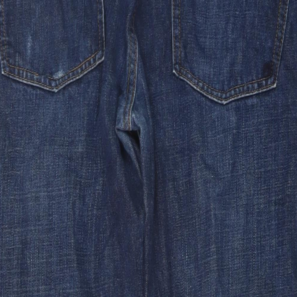 Hollister Mens Blue Cotton Straight Jeans Size 36 in L32 in Regular Button