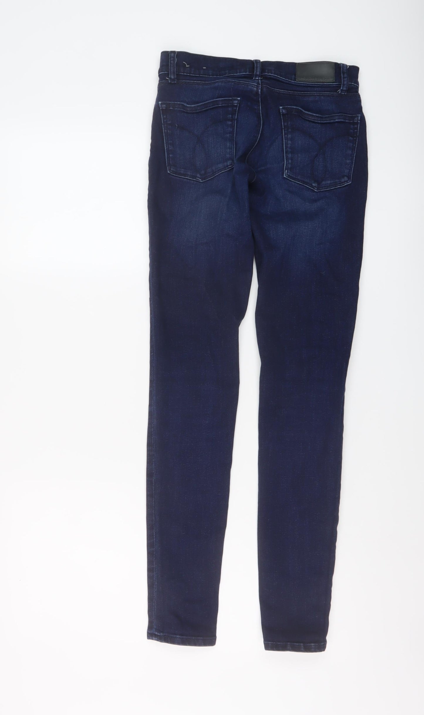 Calvin Klein Womens Blue Cotton Skinny Jeans Size 26 in L30 in Regular Button