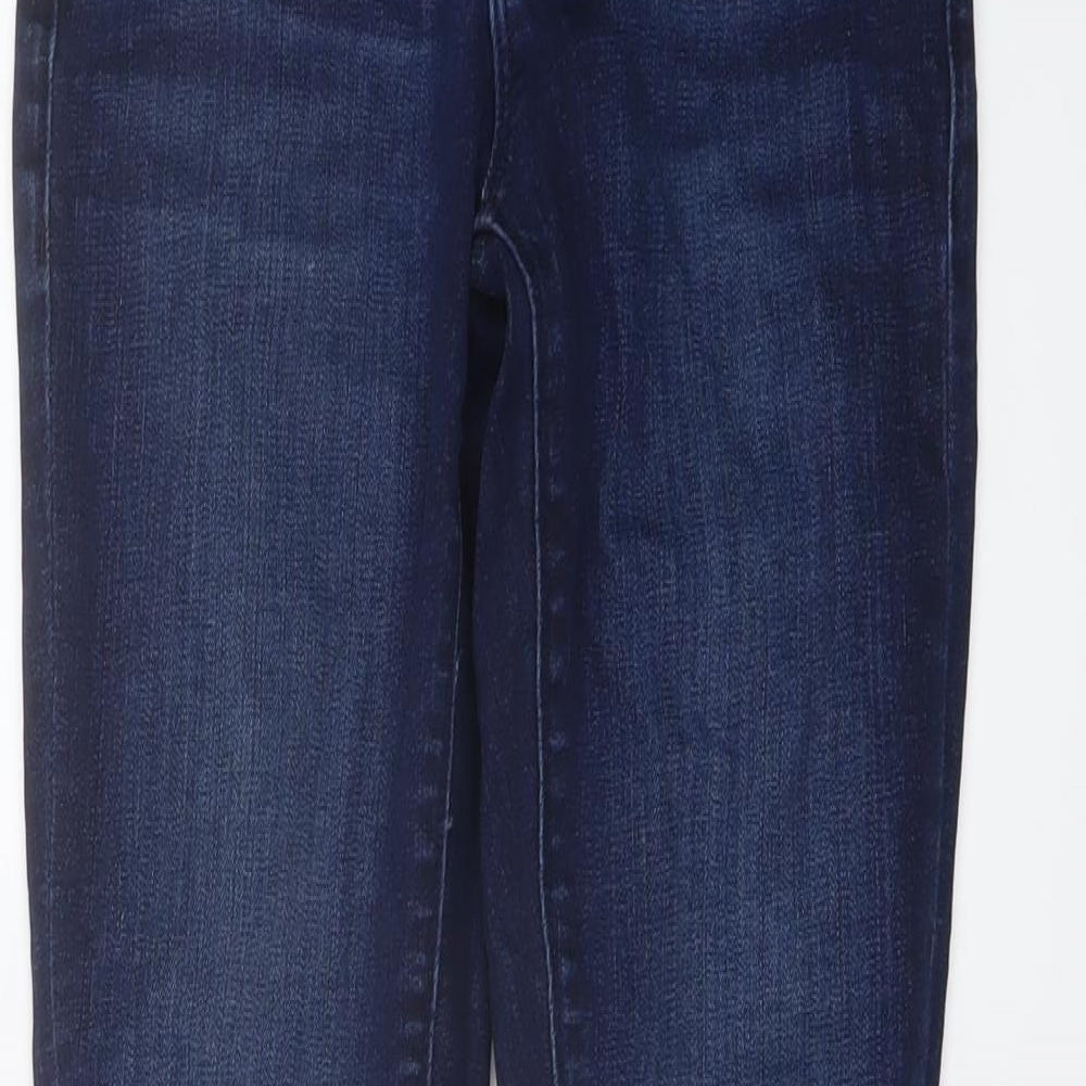 Calvin Klein Womens Blue Cotton Skinny Jeans Size 26 in L30 in Regular Button