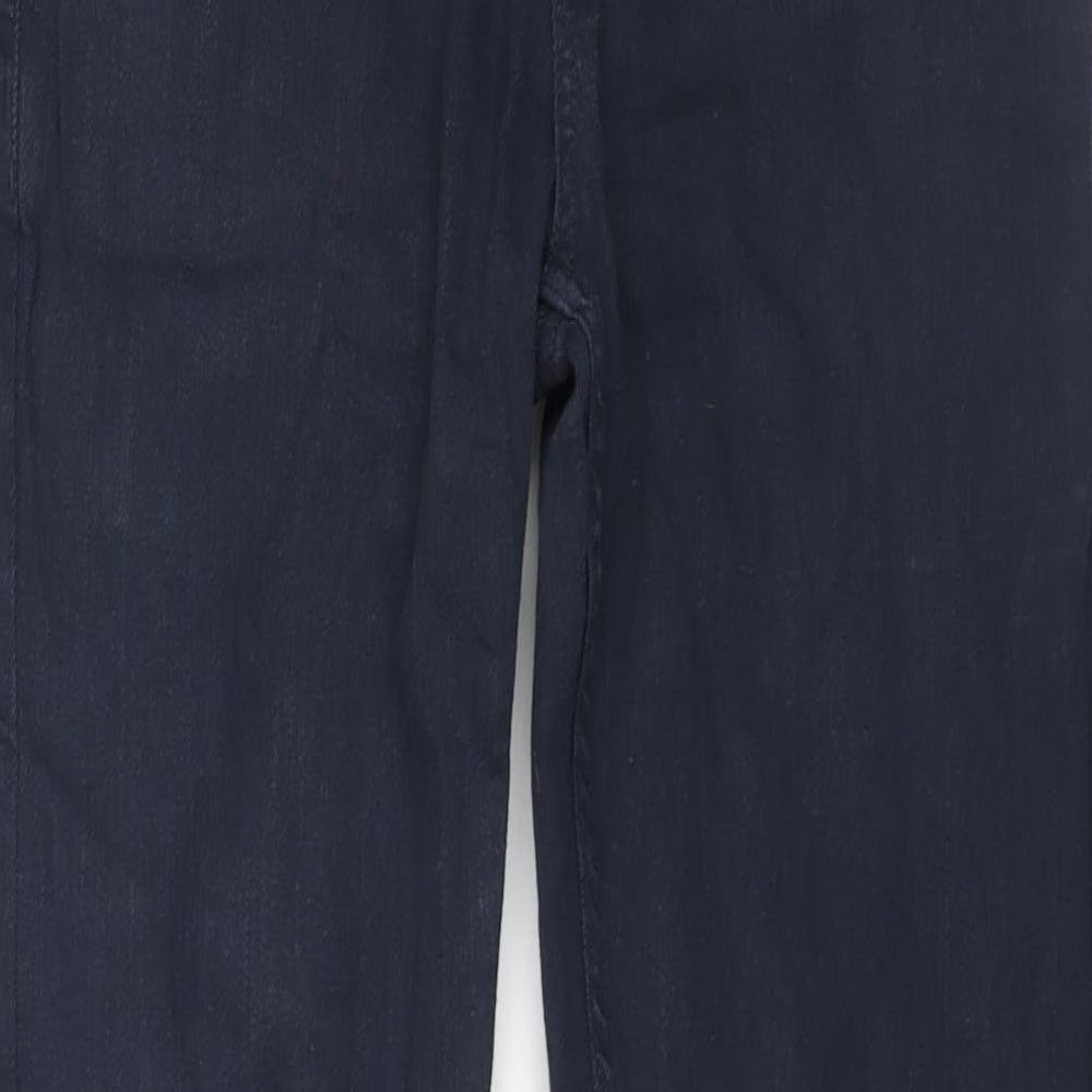 Threadbare Mens Blue Cotton Tapered Jeans Size 30 in L31 in Regular Zip