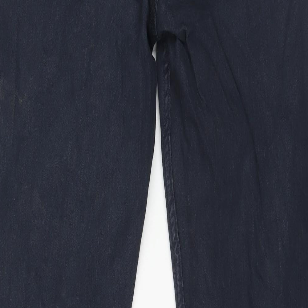 Threadbare Mens Blue Cotton Tapered Jeans Size 30 in L31 in Regular Zip