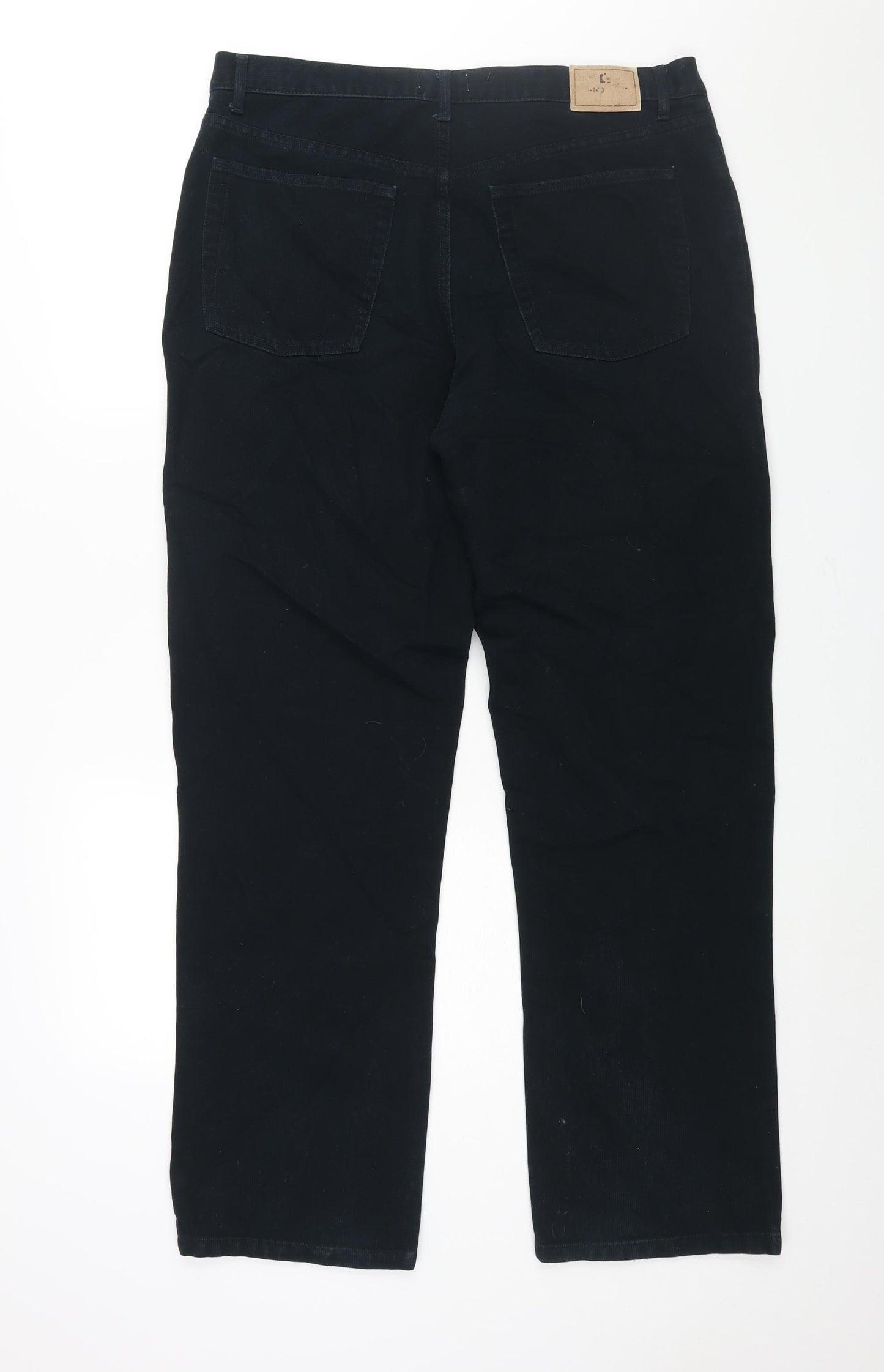 Cherokee Mens Black Cotton Straight Jeans Size 36 in L32 in Regular Zip