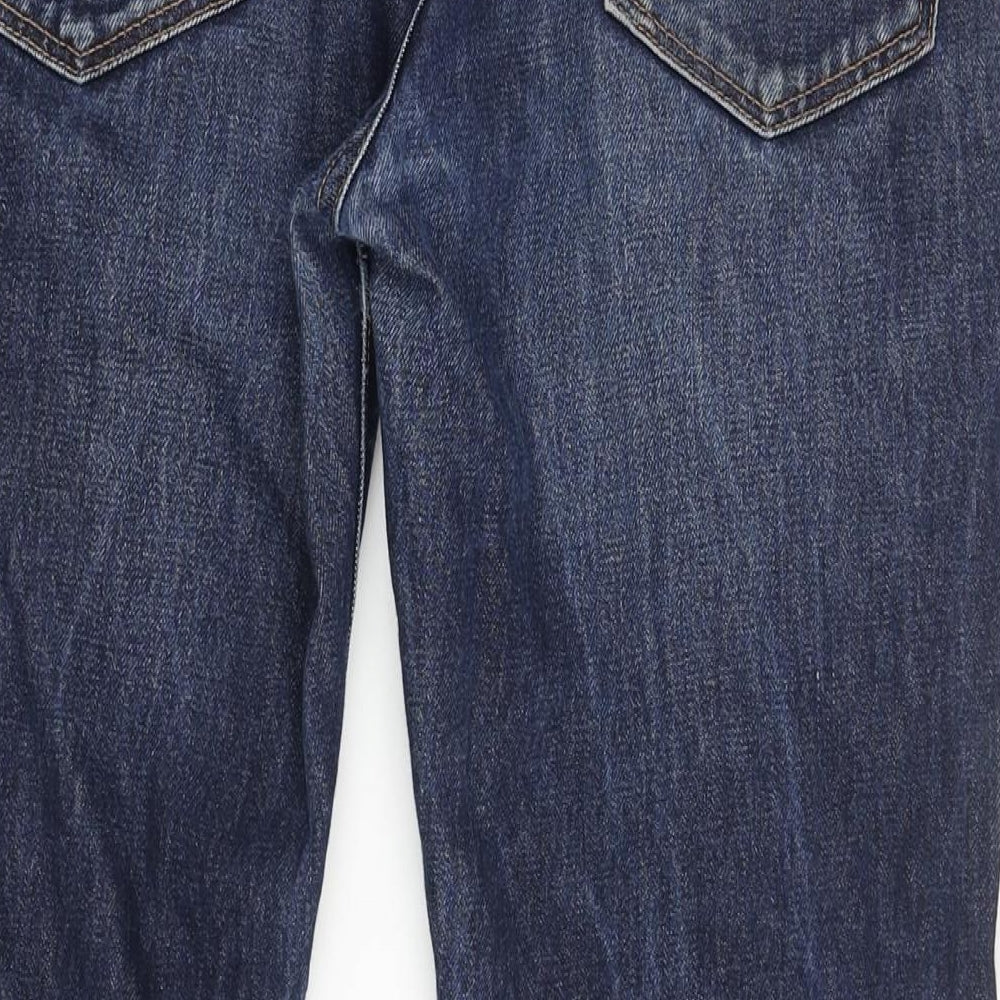 Levi's Mens Blue Cotton Straight Jeans Size 32 in L32 in Regular Zip