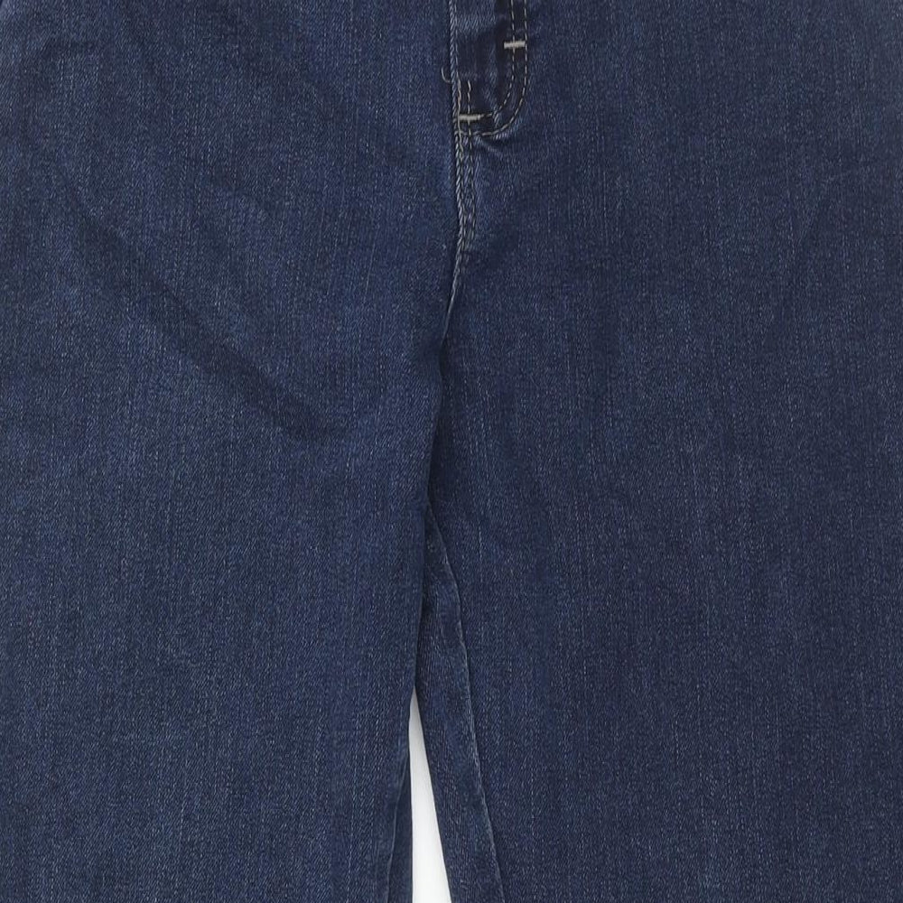 Lee Mens Blue Cotton Straight Jeans Size 30 in L30 in Regular Zip